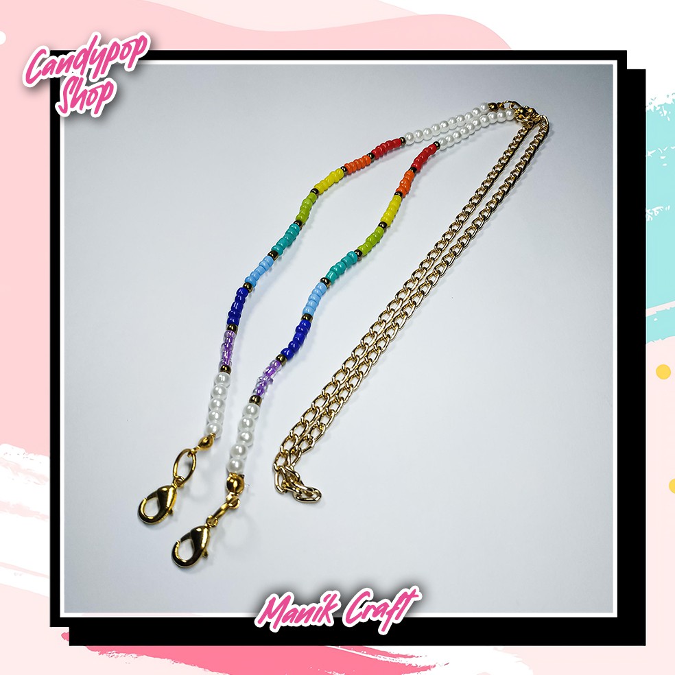 Strap Masker Rantai / Tali masker Rantai / Kalung masker Rantai / gantungan masker rantai