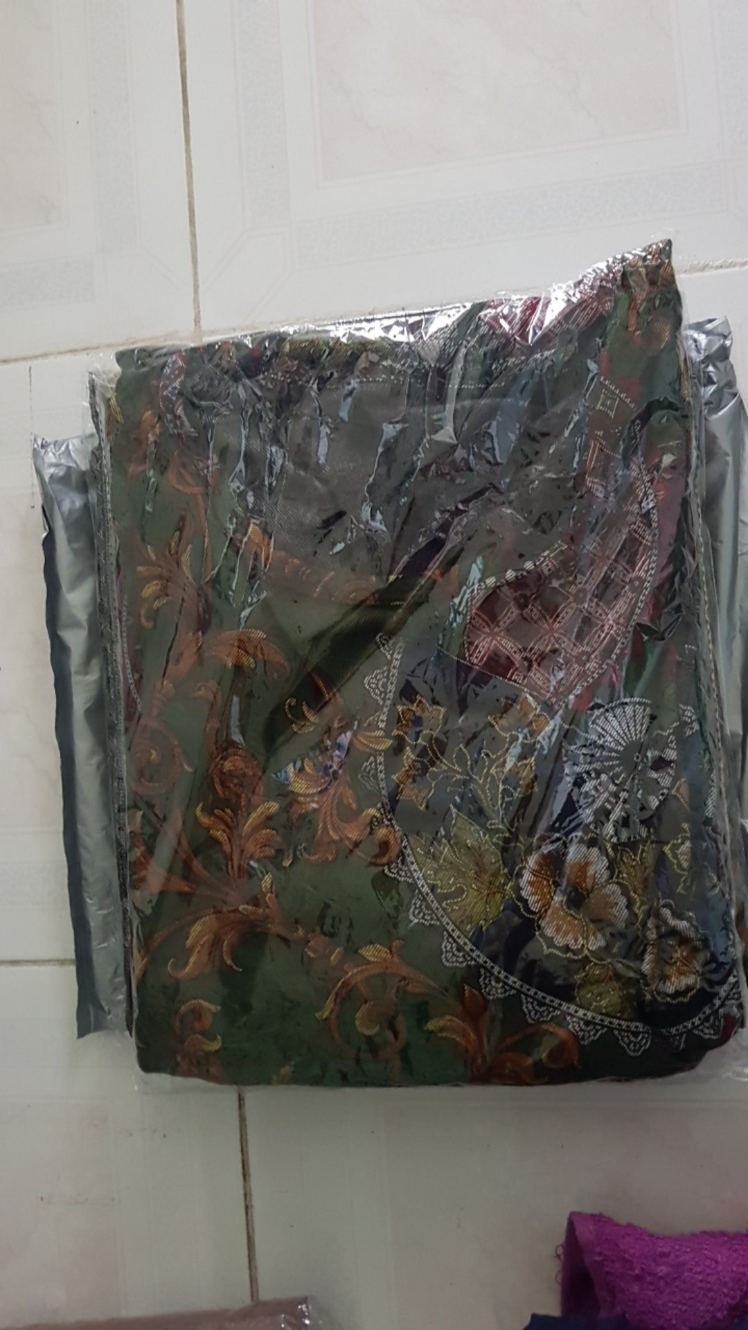 Baju Gamis Batik Jumbo Bahan Calvin Jeans Ld 130 Gamis Mutiyah