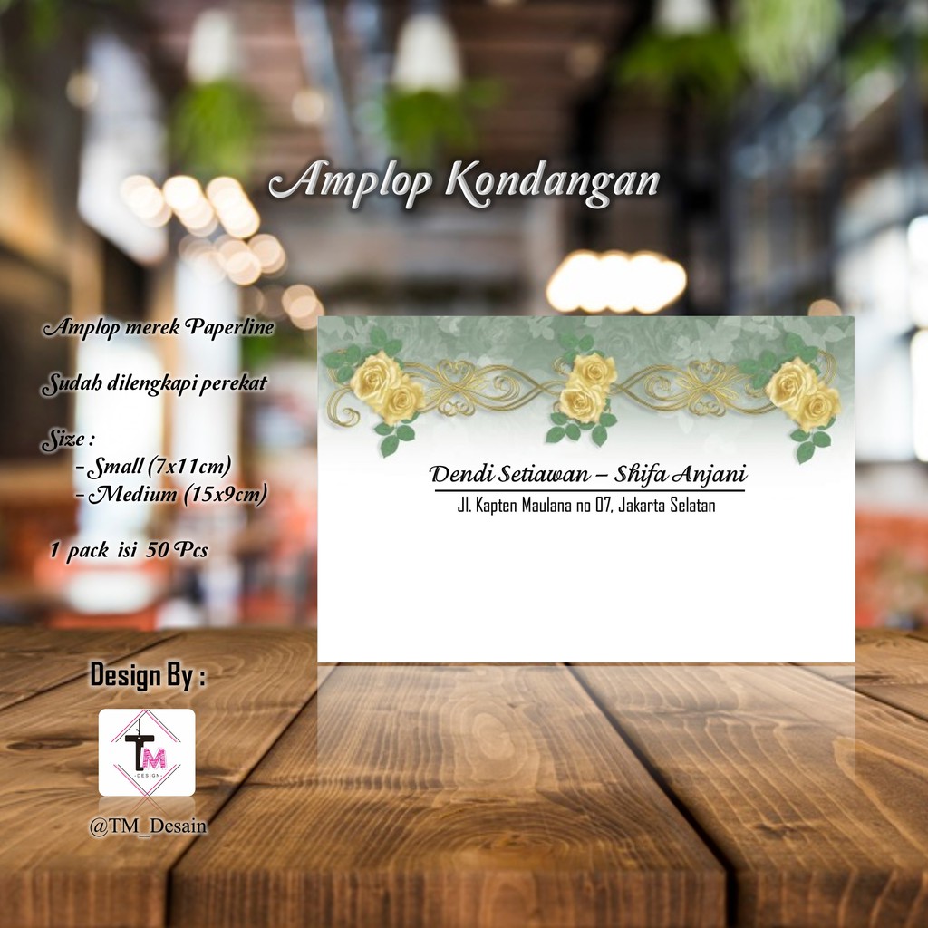 

isi 50 Pcs Kode A63 - Amplop Kondangan / Amplop Desain / Amplop Nama