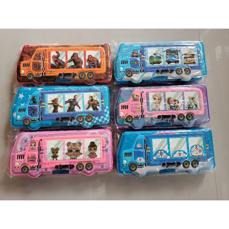 

tempat pencil roda model truck karacter