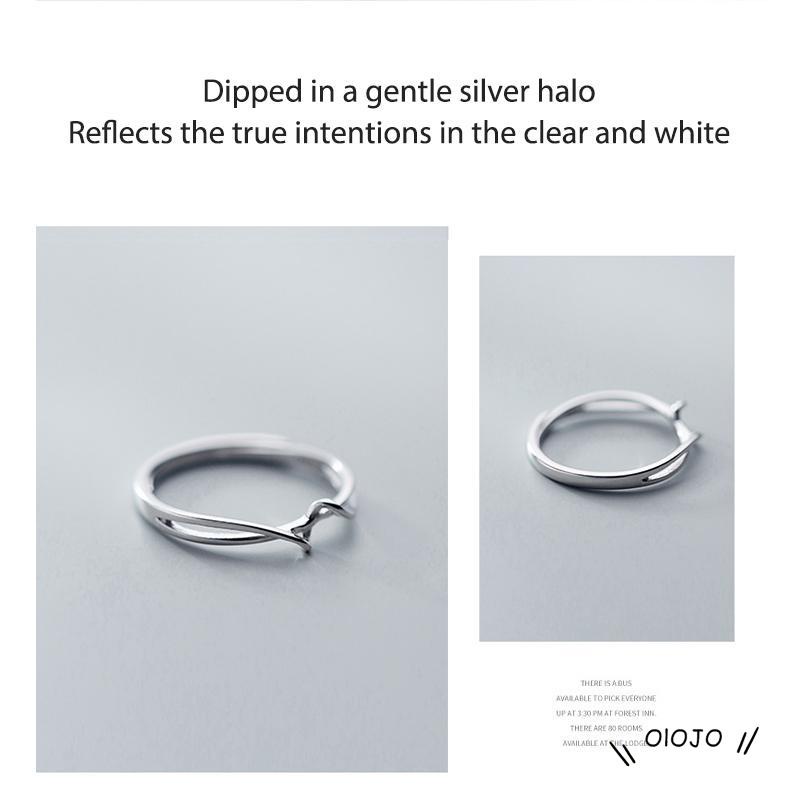 【COD】Cincin Model Terbuka Desain Geometri Gaya Simple Untuk Wanita