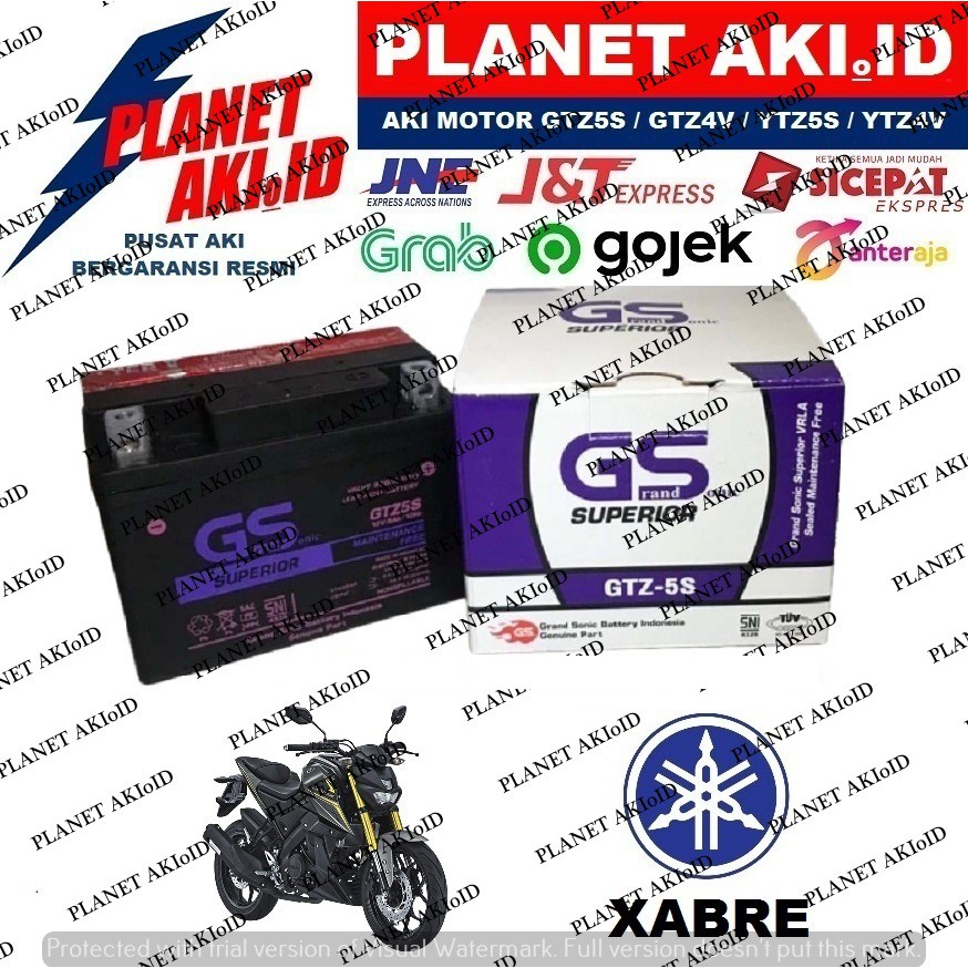 Aki Motor Yamaha Xabre GTZ5S Accu Kering MF