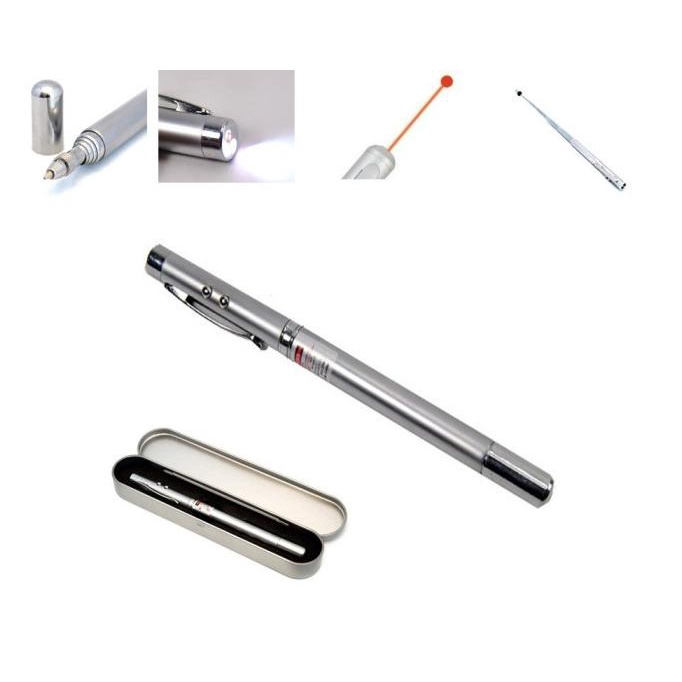 

253- Pulpen Pen Exclusive Pena 5 In 1 Laser Pointer Box Premium Presentasi