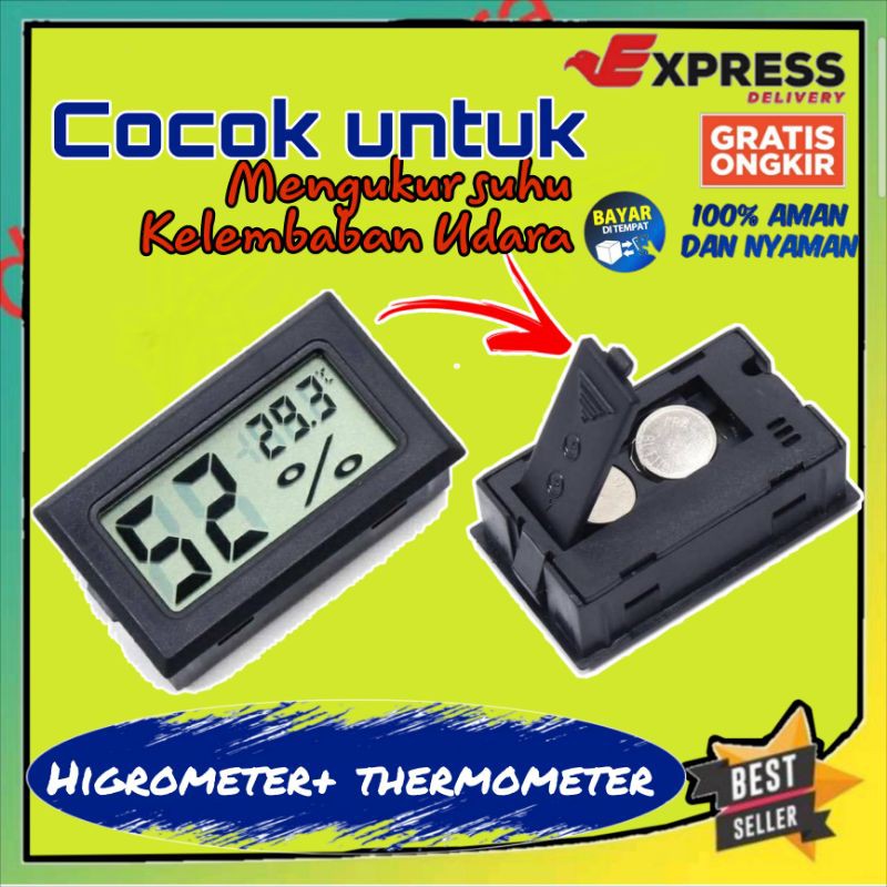 Alat Pengukur Suhu Udara Ruangan / Digital Higrometer