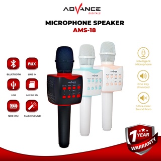 Advance Digitals AMS-18 Speaker Mic Karoke Bluetooth Murah Garansi 1 tahun