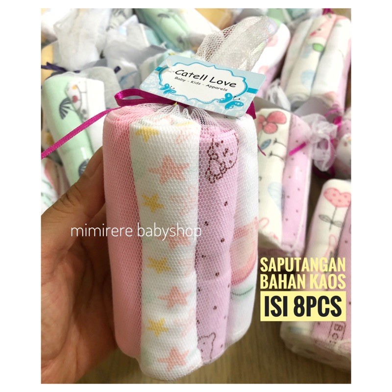 Washcloth Bayi isi 8 / Sapu tangan bayi katun 8in1