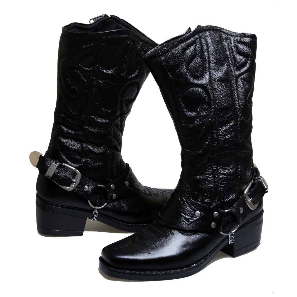 sepatu boots motor tinggi moge harley stylish boot tour motor BM02