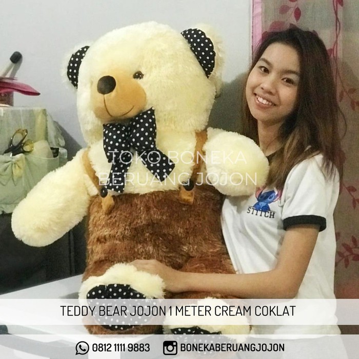 Boneka beruang teddy bear jojon 1 meter jumbo