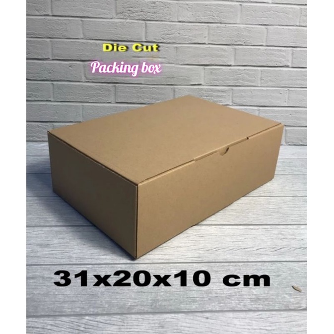 

kardus uk,31x20x10 cm box/karton die cut untuk packing dll