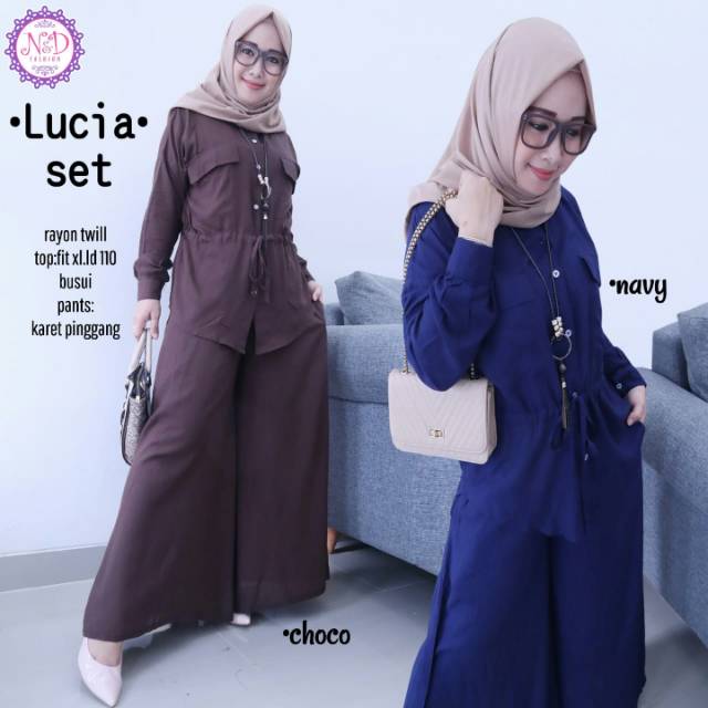 SETELAN BAHAN RAYON TWILL WARNA BASIC | FIT TO XL | BUSUI FRIENDLY | TUNIK & PANTS