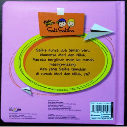 [Mizan Surabaya] Halo Balita Sali Saliha Temanku Berbeda-Beda (Boardbook)-2