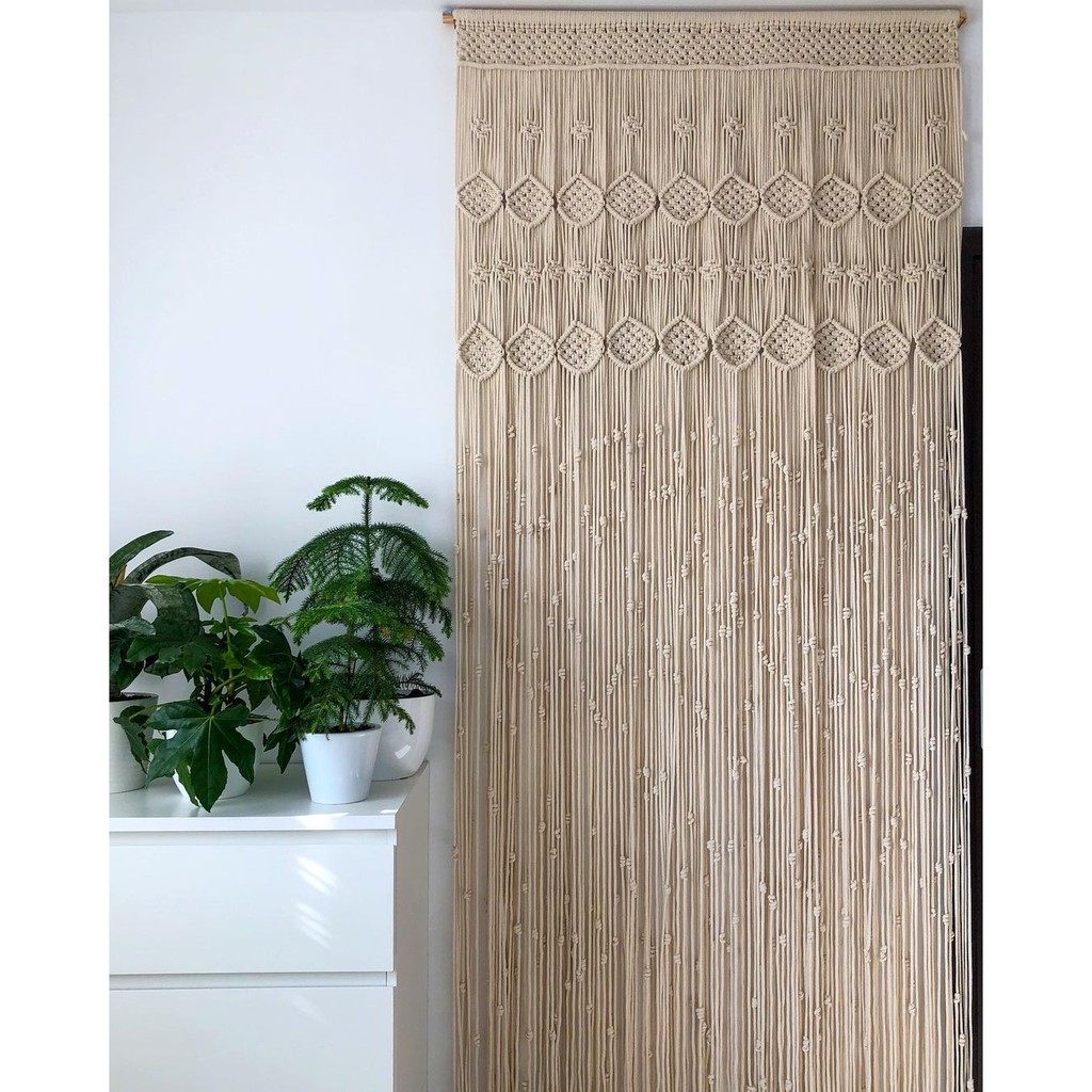 Tirai macrame / macrame curtain / gorden / Tirai pintu / Tirai jendela / Home decor / vintage