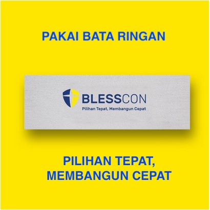 BLESSCON 9,6M3 (800PCS) BATA RINGAN TEBAL : 10 CM, FREE ONGKIR khusus SURABAYA, HEBEL AAC