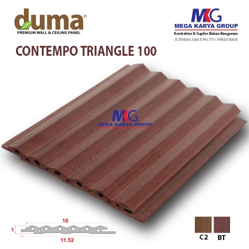 WPC WALL PANEL CONTEMPO TRIANGLE 100