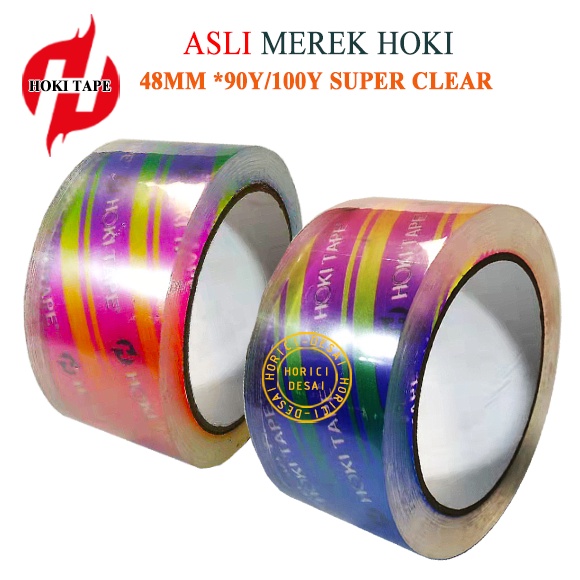 ASLI MEREK HOKI SUPER CLEAN 48MMx90Y 48MM*100Y MURAH FULL LAKBAN SUPER CLEAN