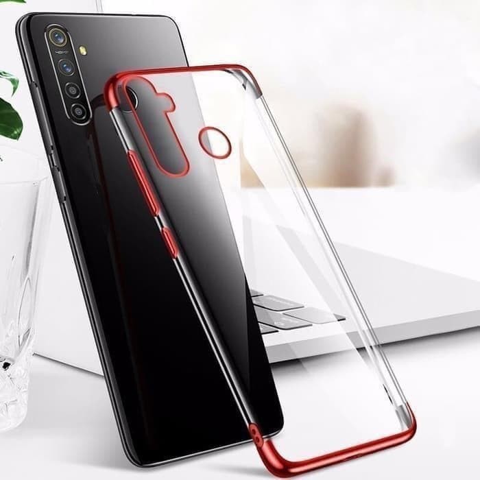 Shining Chrome Tpu Case Clear Silicone Case Realme 5 5i 5s - SC