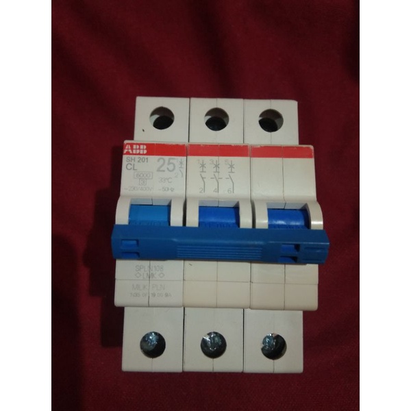mcb ABB 25a 3phase modifikasi