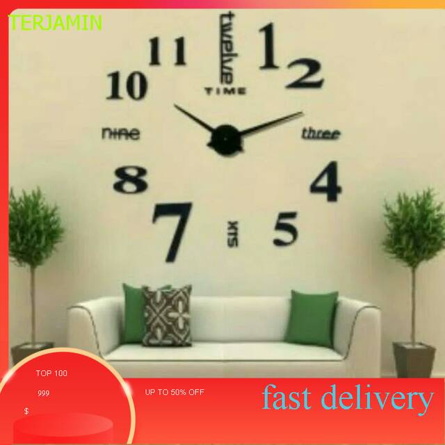 Jam dinding Ukuran paling Besar COD TERJAMIN