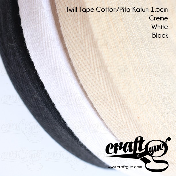 Twill Tape/Pita Katun 15mm (Roll)