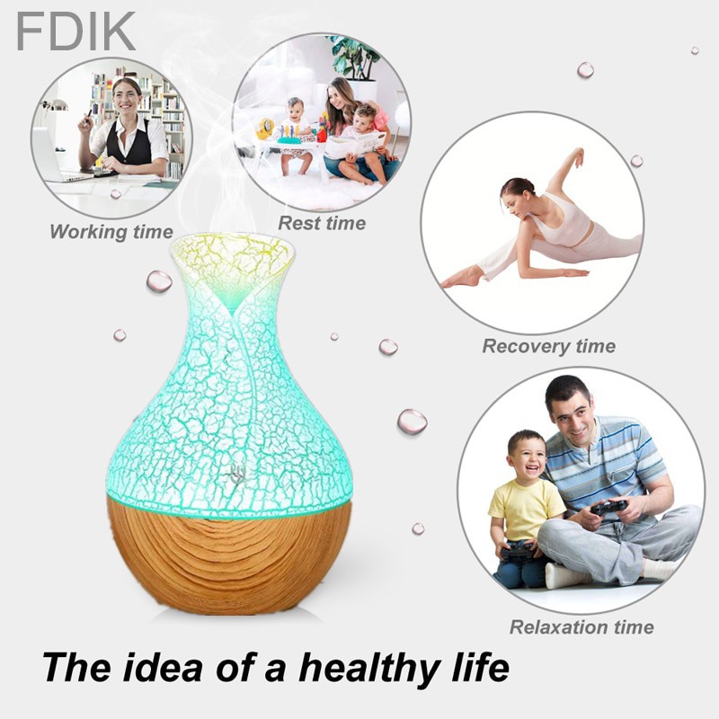 HUMIDIFIER PURIFIER AROMA ESSENTIAL OIL DIFFUSER PELEMBAB PENGHARUM RUANGAN KUNCUP MARBLE WOODEN