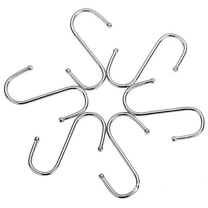【GOGOMART】Hanger Gantungan Serbaguna Stainless Steel - ISI 10PCS