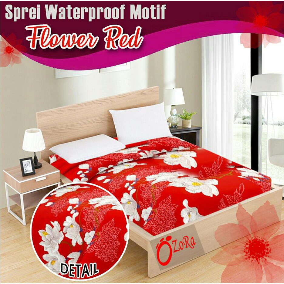sprei waterproof motif karakter  seprei anti air ompol 