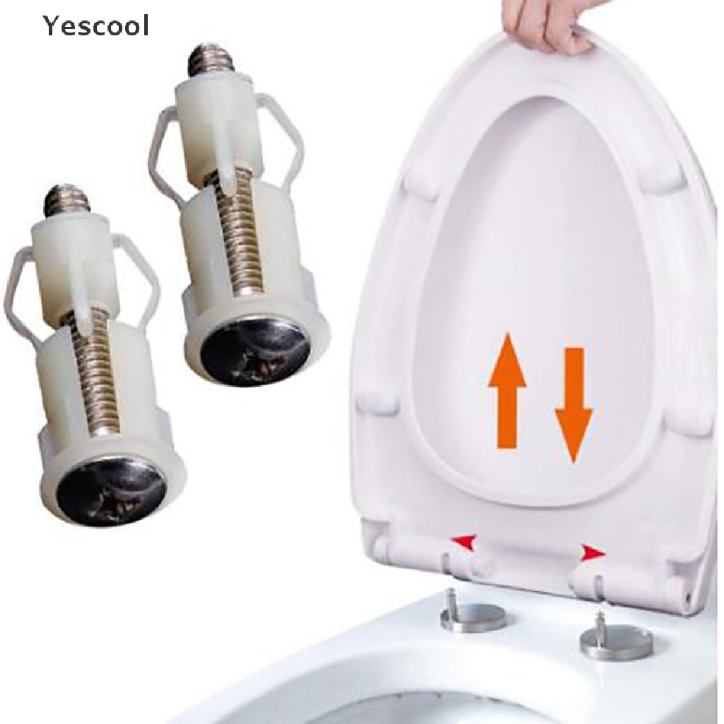 Yes 2pcs Sekrup Engsel Dudukan Toilet Untuk Reparasi