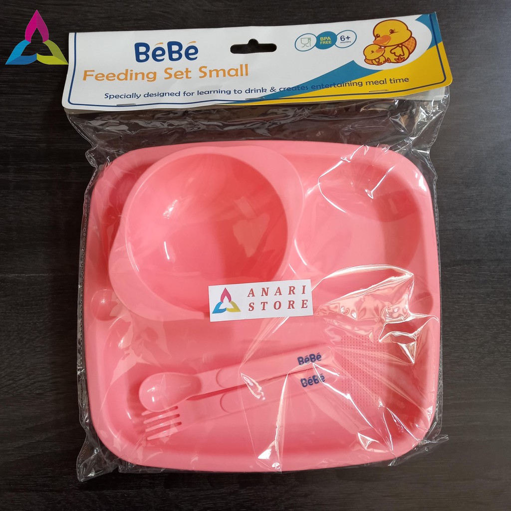 BEBE Feeding Set Small Peralatan Piring Sendok Makan Bayi