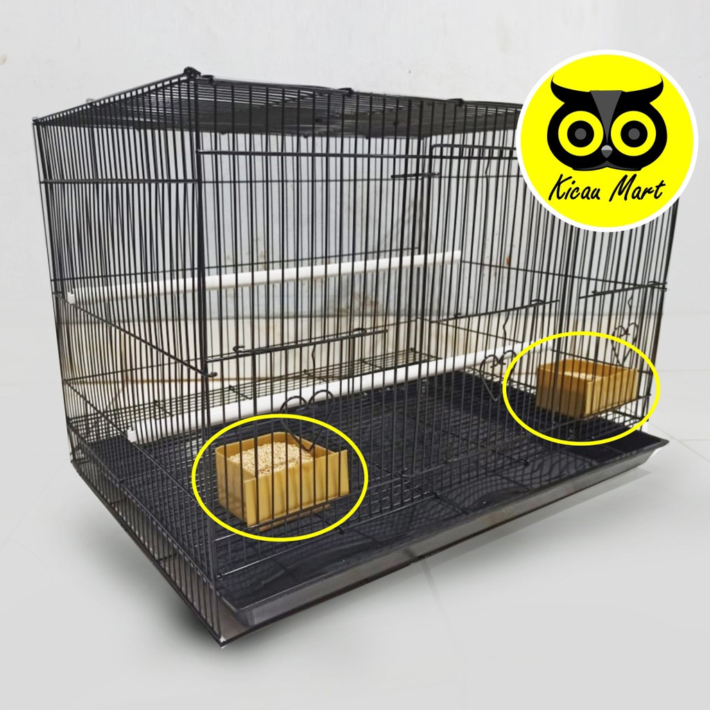 TEMPAT MAKAN MINUM KUCING ANJING BURUNG AYAM HAMSTER SUGAR GLIDER CEPUK PLASTIK ISI 2 PET DISH CPPLLB