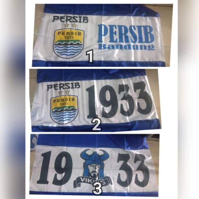 Bendera Persib BESAR Giant flage viking ukuran 160x90cm