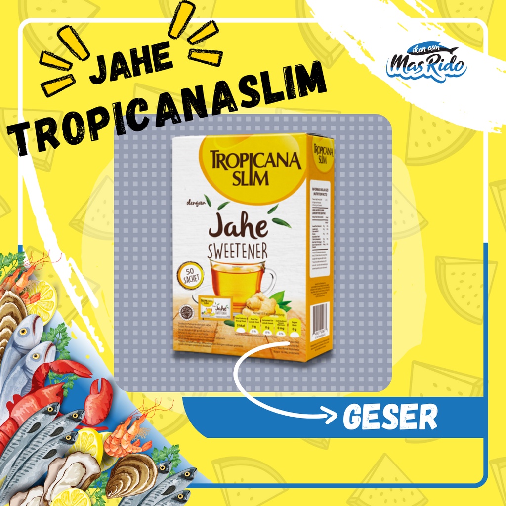 

Tropicana Slim Sweetener Jahe 50 Sachet Pemanis Untuk Batasi Gula