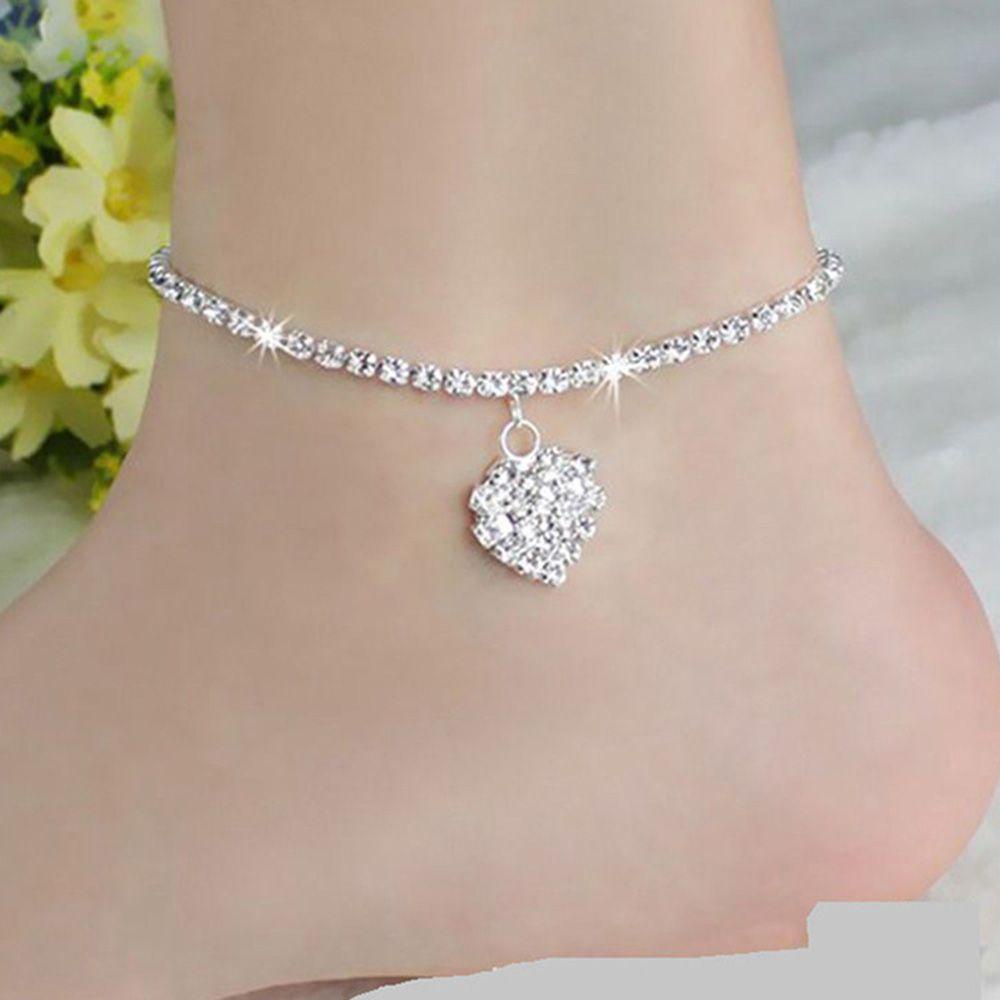 Lily Anklets Foot Jewelry Gelang Mewah Perak