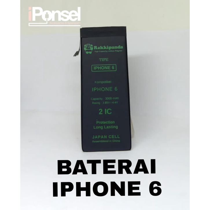 BATERAI RAKKIPANDA IPHONE 6