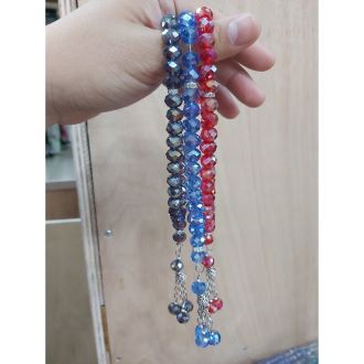 GROSIRAN Tasbih Kristal Pendek 33 Cantik Premium Butir Besar