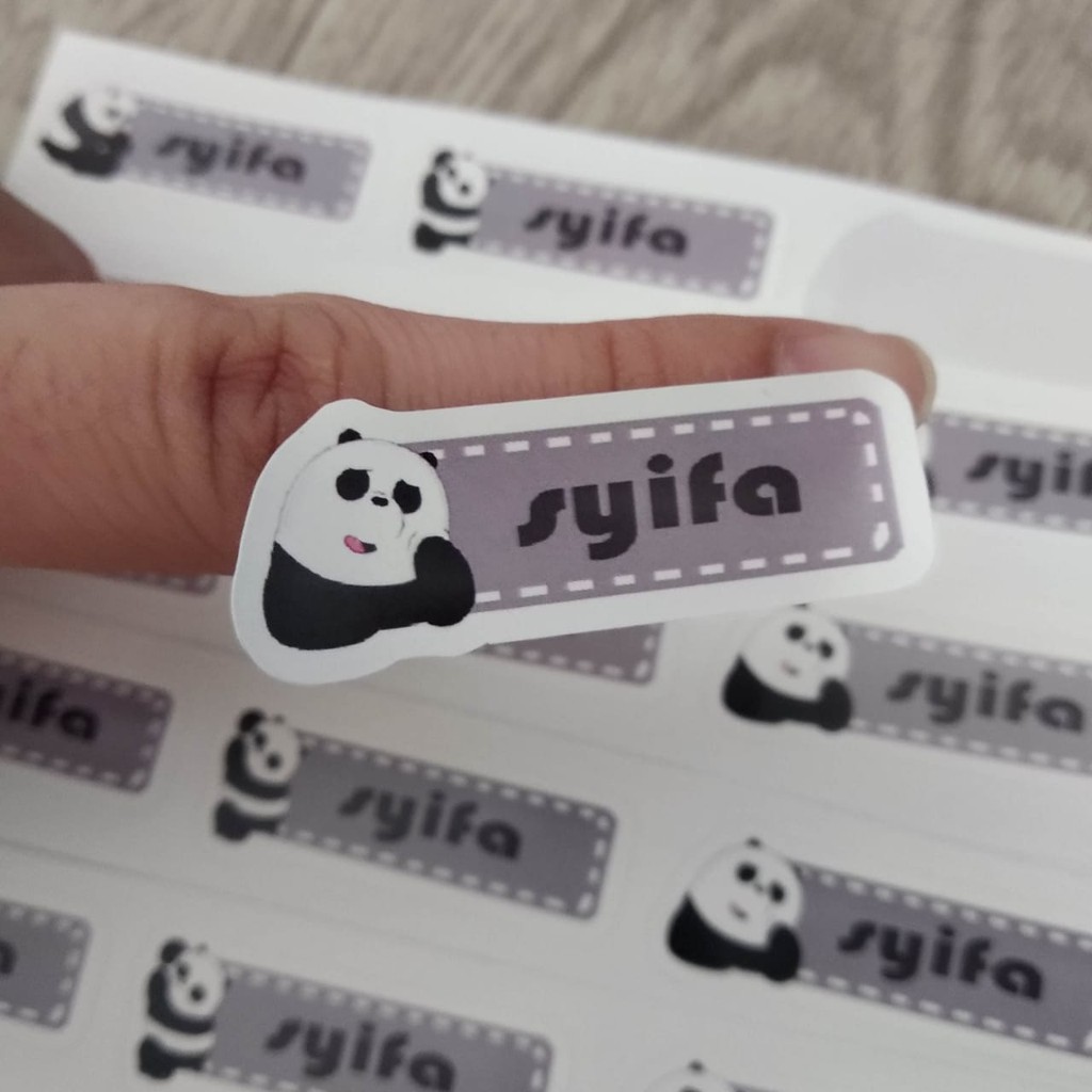 

Sticker Nama label nama 80pcs ukuran 4,5cm