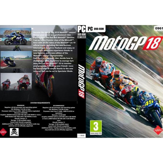 Ready Stock Game Pc Dan Laptop 2kaset Moto Gp 18 Full Update Shopee Indonesia