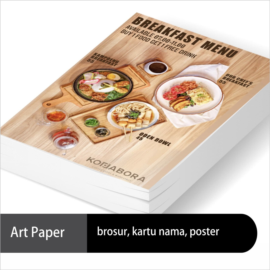 

Cetak Poster A3+ FULL COLOR Art Paper 260gram BB (1 Pak = 5 pcs)