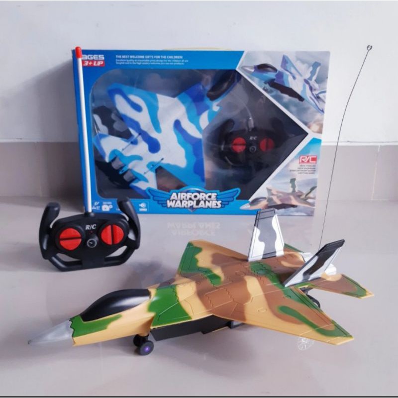 rc jet tempur shukoi - remote control pesawat anak remot kontrol