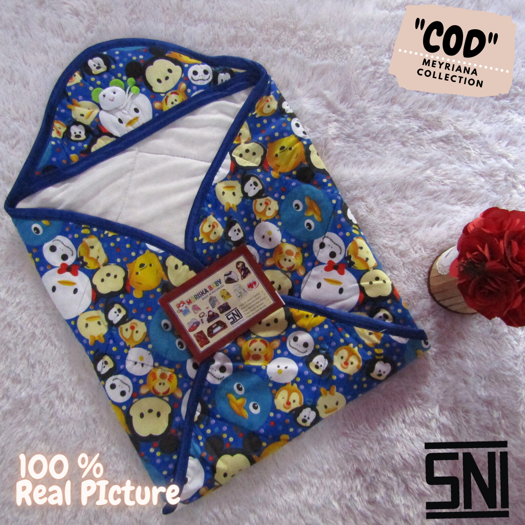 Selimut bayi / mantel bayi / bedongan bayi border