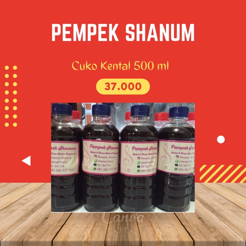 

CUKO KENTAL 500 ML ASLI PALEMBANG