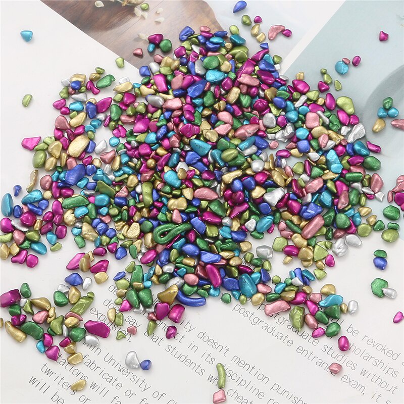 About 600pcs No Hole 2-5MM Irregular Glass Fragments Beads Nail Art Crushed Glass Stones Jewelry Making DIY Jewelry Accessories