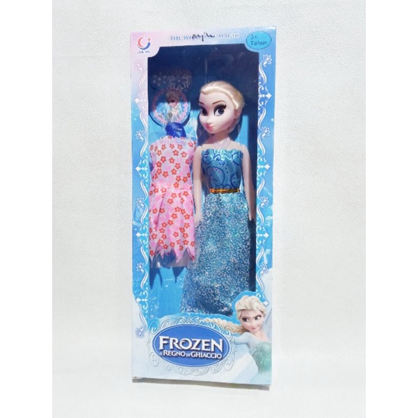 Mainan Anak Boneka Barbie Frozen Dilengkapi Baju Ganti Ada Box