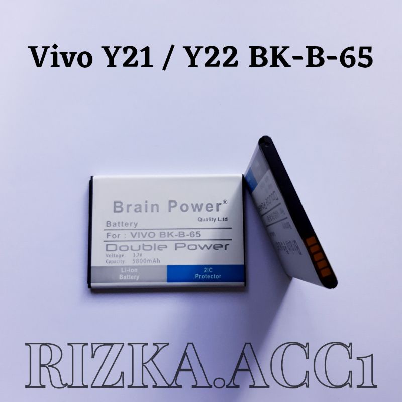 Baterai Batre Hp Vivo Y21 / Y22 BK-B-65 BK-B-75 Double Power Battery Hp