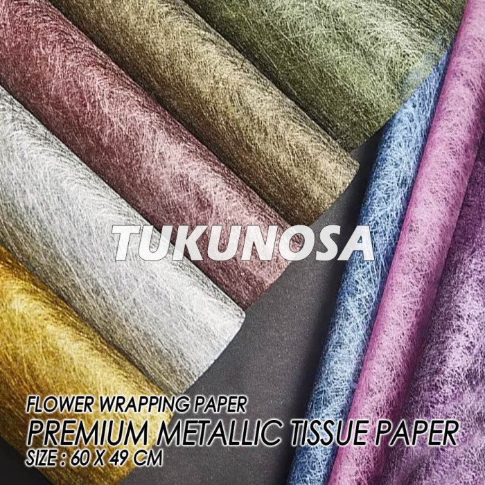 

FLOWER WRAPPING PAPER PREMIUM METALLIC TISSUE PAPER KERTAS CARANG TISU BUKET BUNGA