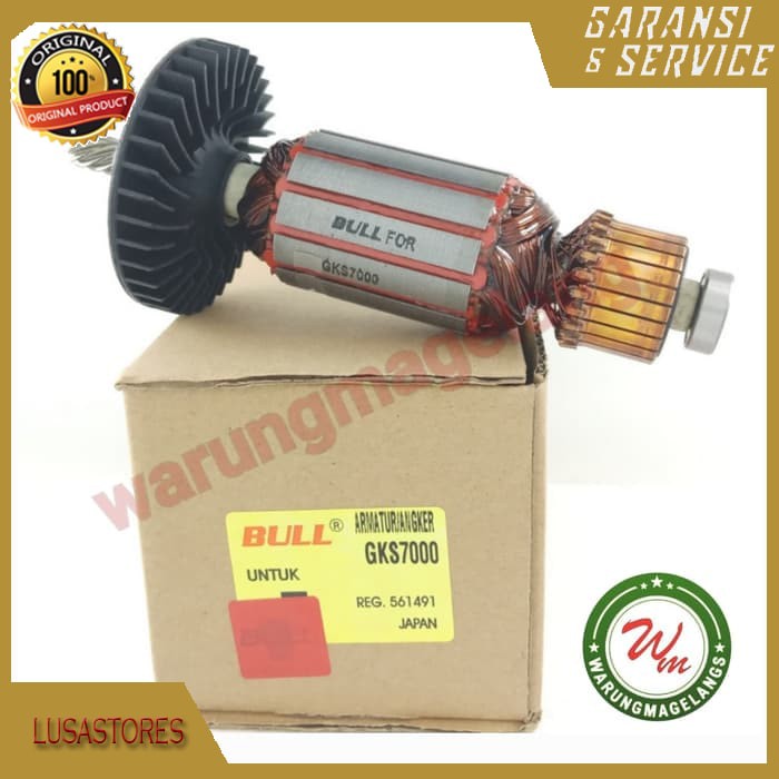 ARMATURE BULL FOR GKS 7000 BOSCH - ROTOR bull GKS 7000 ANGKER GKS 7000