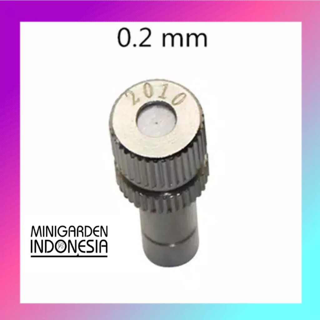 MIST NOZZLE SLIP LOCK anti drip 0.2mm head misting nosel sprayer alat siram irigasi taman fertigasi