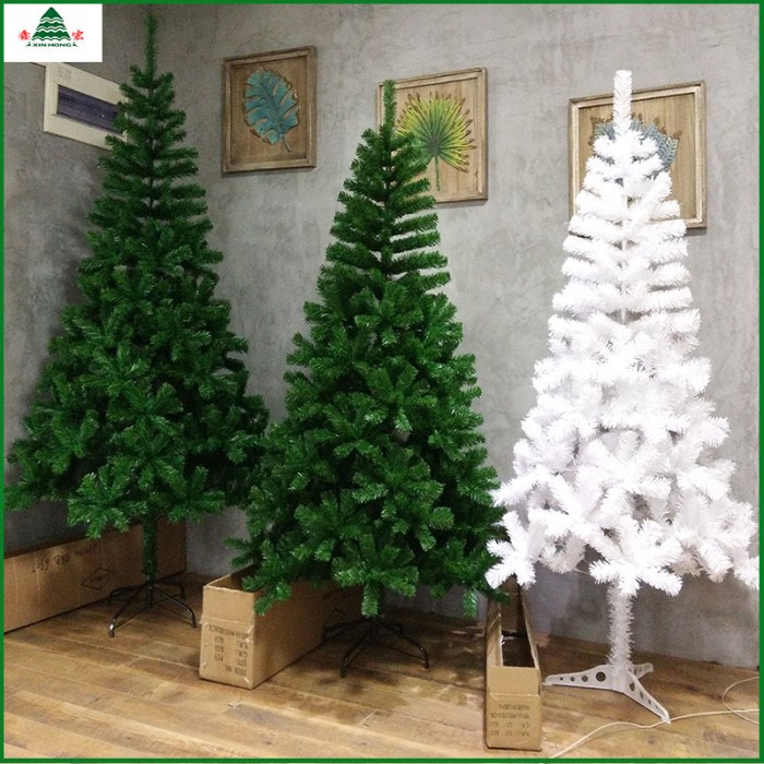 Pohon Natal Putih Polos Murah PVC PP White White Christmas Tree Grosir GROSIR