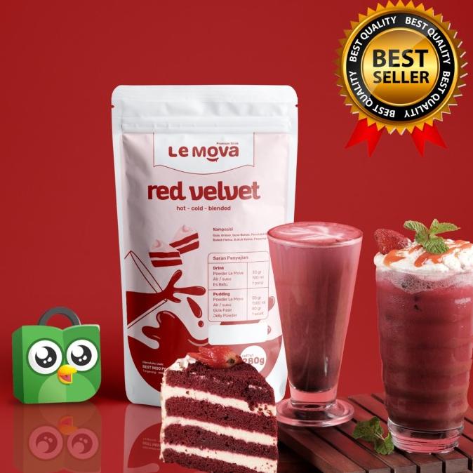 

[COD] BUBUK RED VELVET LEMOVA / POWDER RED VELVET / MINUMAN 280gram [COD]