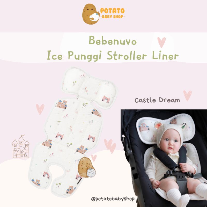 Bebenuvo Ice Punggi Cool  Liner / alas stroller Korea