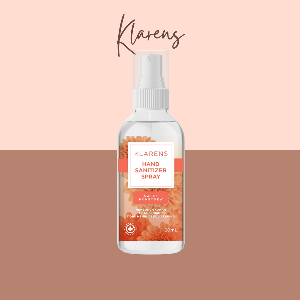 Klarens Hand Sanitizer Spray Sweet Honeydew